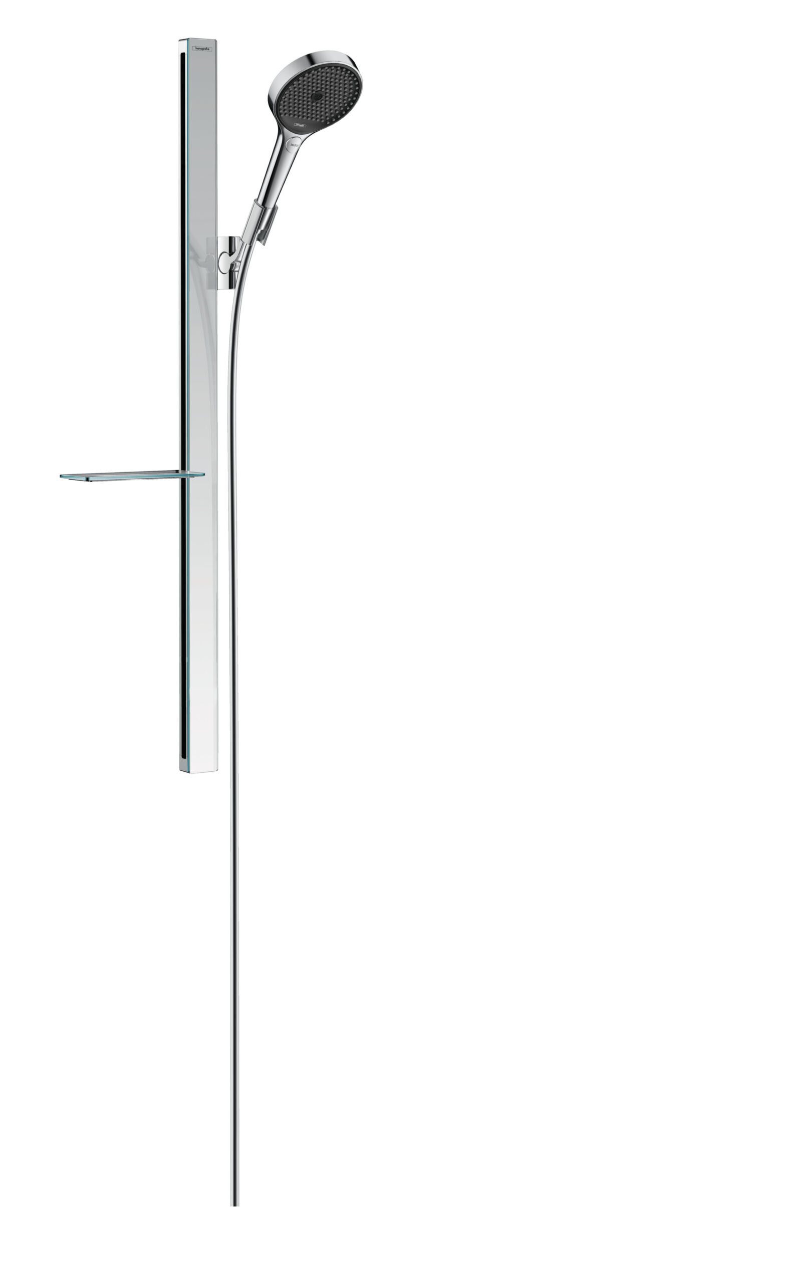 Shower set 130 3jet with shower bar 90 cm and shelf