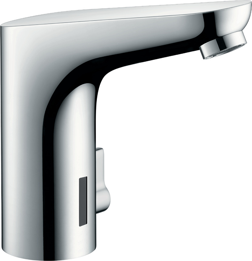 Electronic basin mixer 130 with temperature control mains connection 230 V