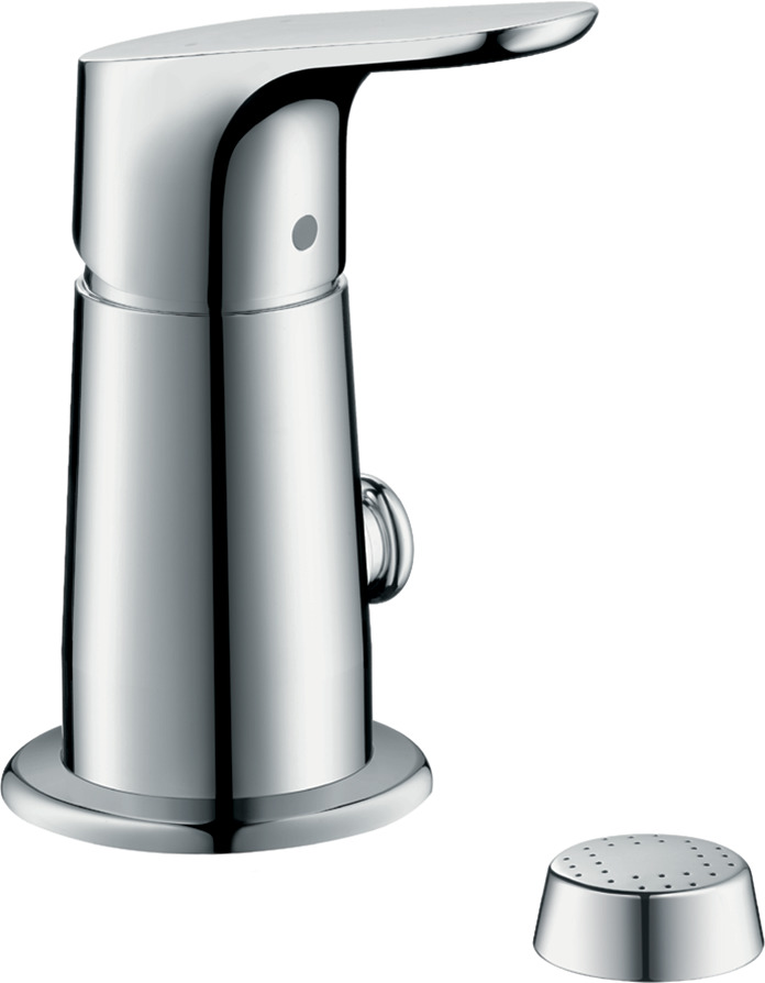 Bidet set with vertical spray