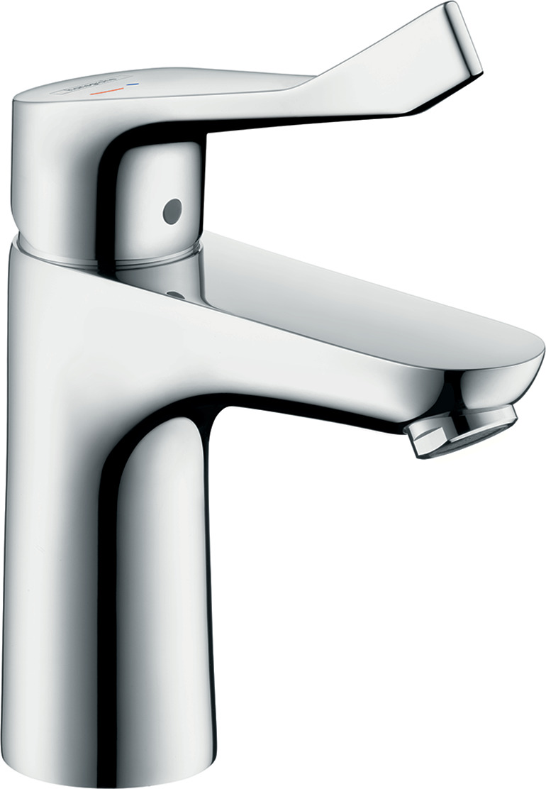 Single lever basin mixer 100 CoolStart with extra long handle 12,1 cm without waste set