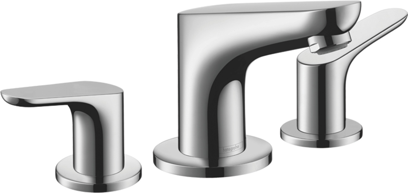 3-hole basin mixer 100 with pop-up waste set