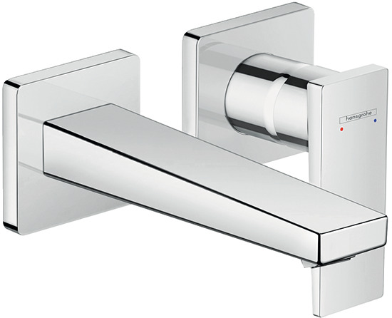 Single lever basin mixer for concealed installation wall-mounted with lever handle and spout 16,5 cm