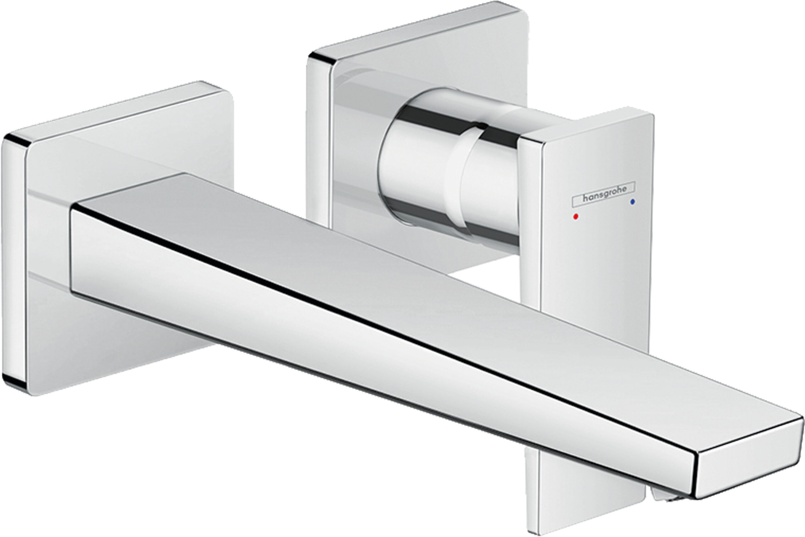 Single lever basin mixer for concealed installation wall-mounted with lever handle and spout 22,5 cm