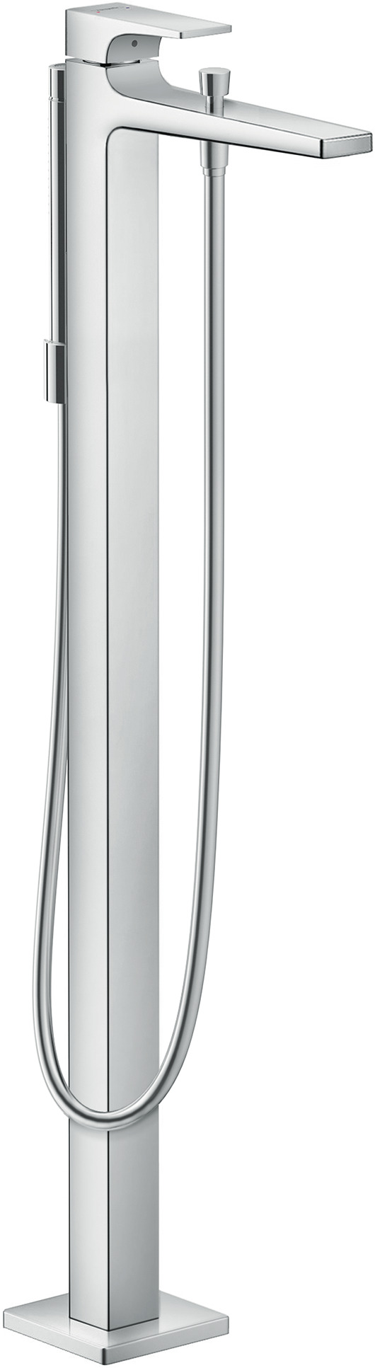 Single lever bath mixer floor-standing with lever handle