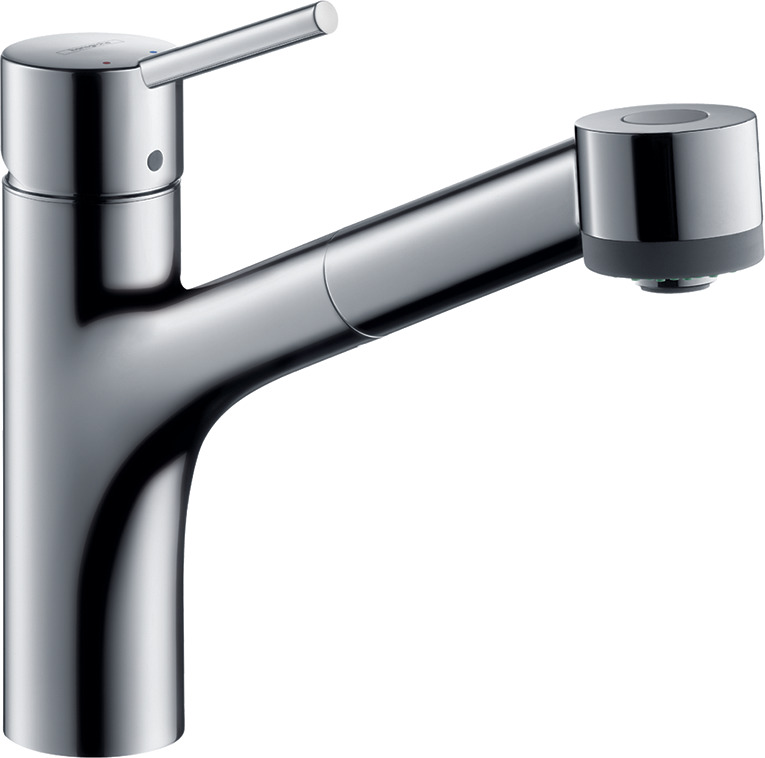Single lever kitchen mixer 170, EcoSmart, pull-out spray, 2jet