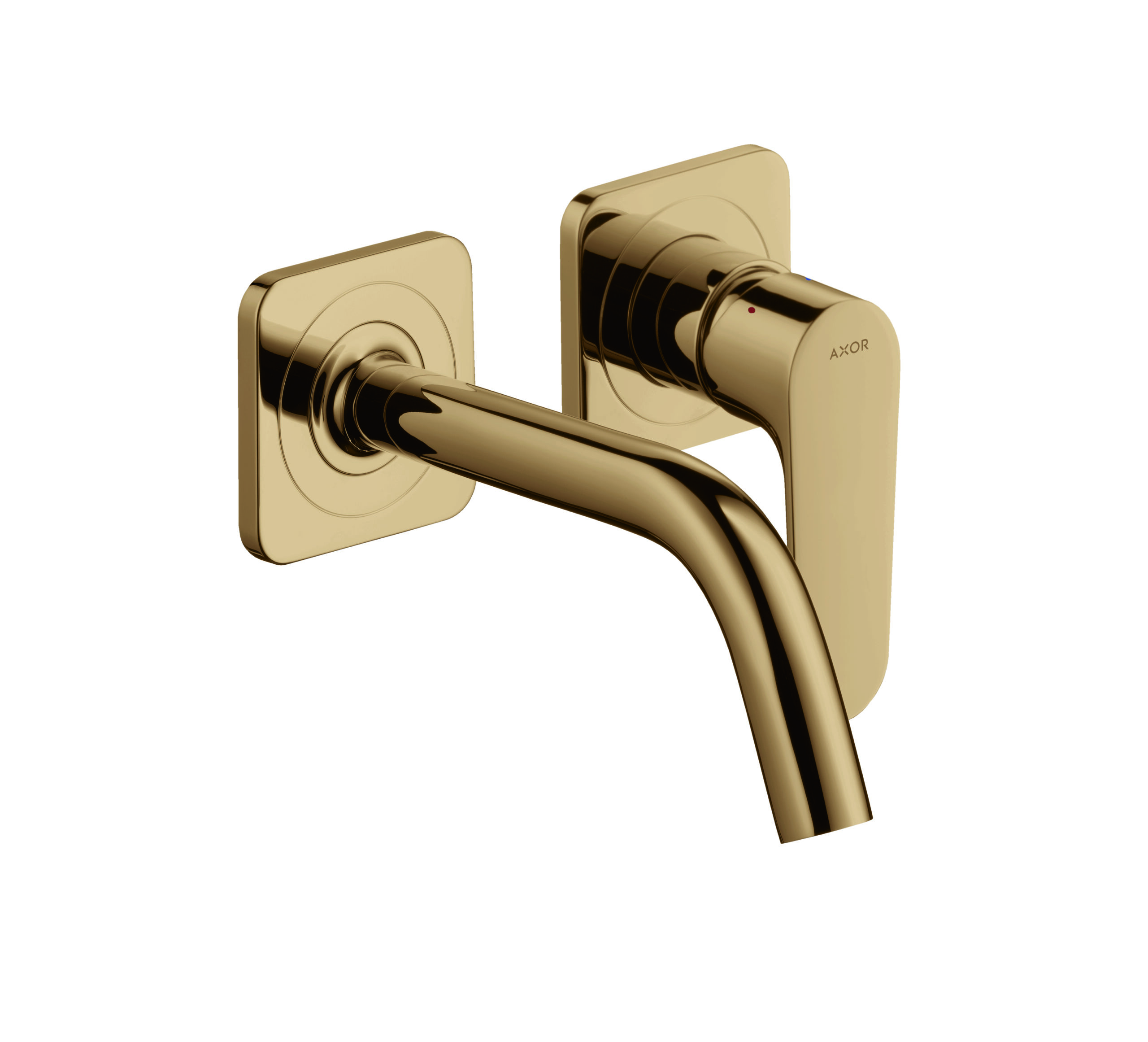Single lever basin mixer for concealed installation wall-mounted with spout 167 mm and escutcheons