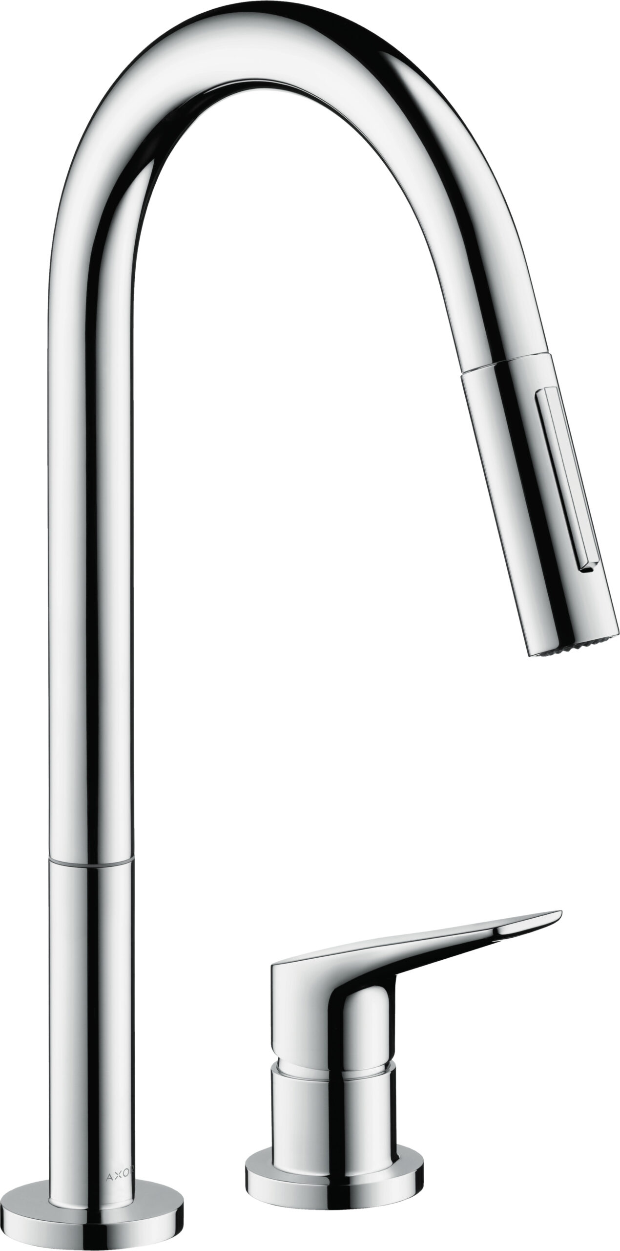 2-hole single lever kitchen mixer 220 with pull-out spray