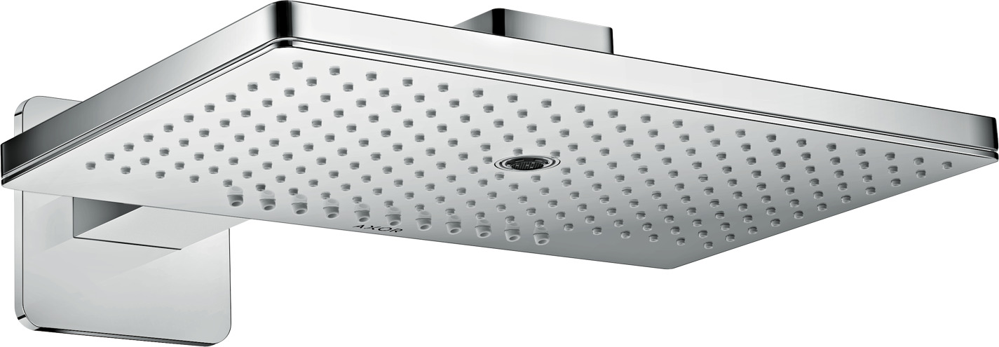 Overhead shower 460/300 3jet with shower arm and softsquare escutcheon