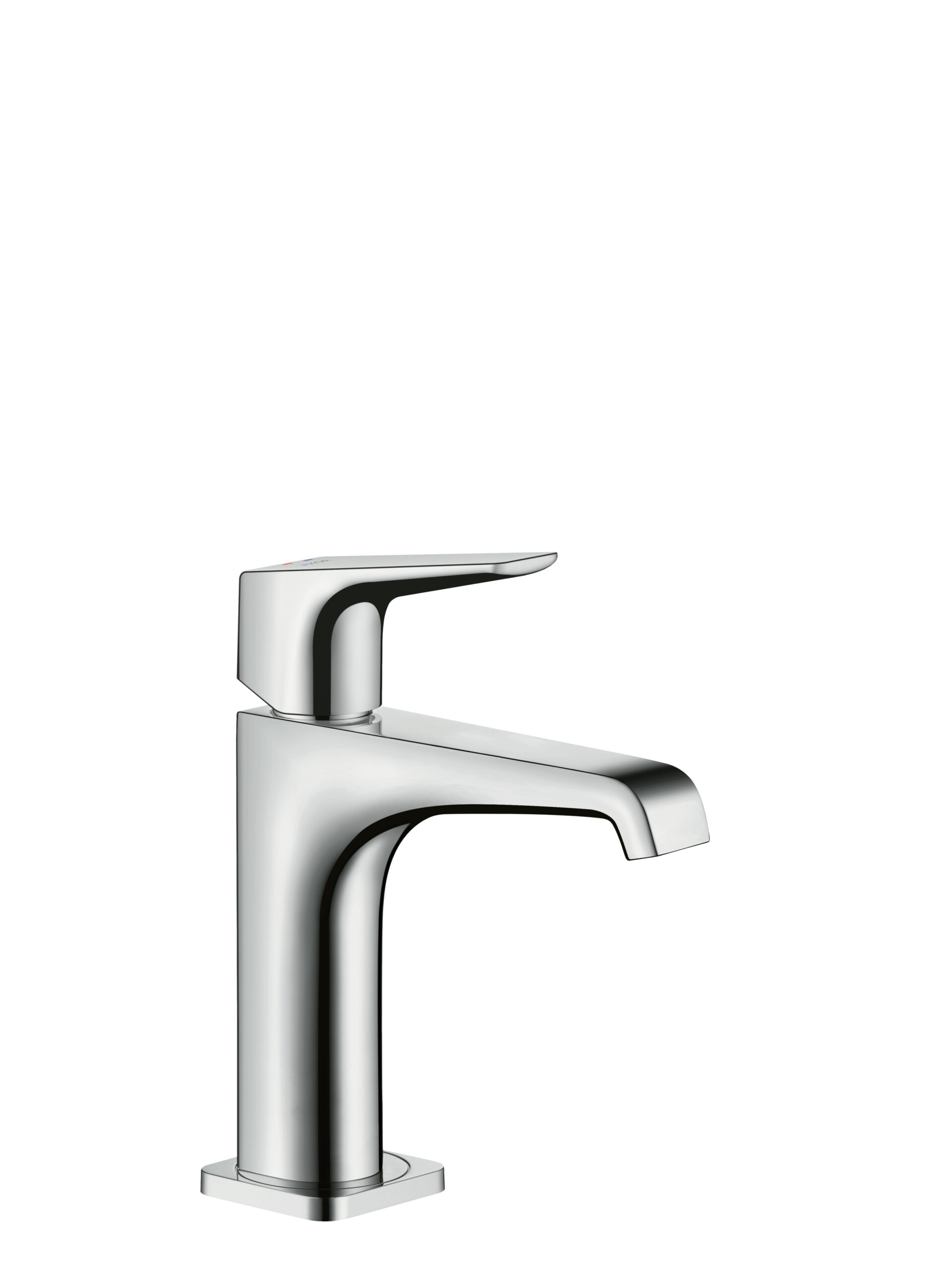 Single lever basin mixer 130 with lever handle and waste set