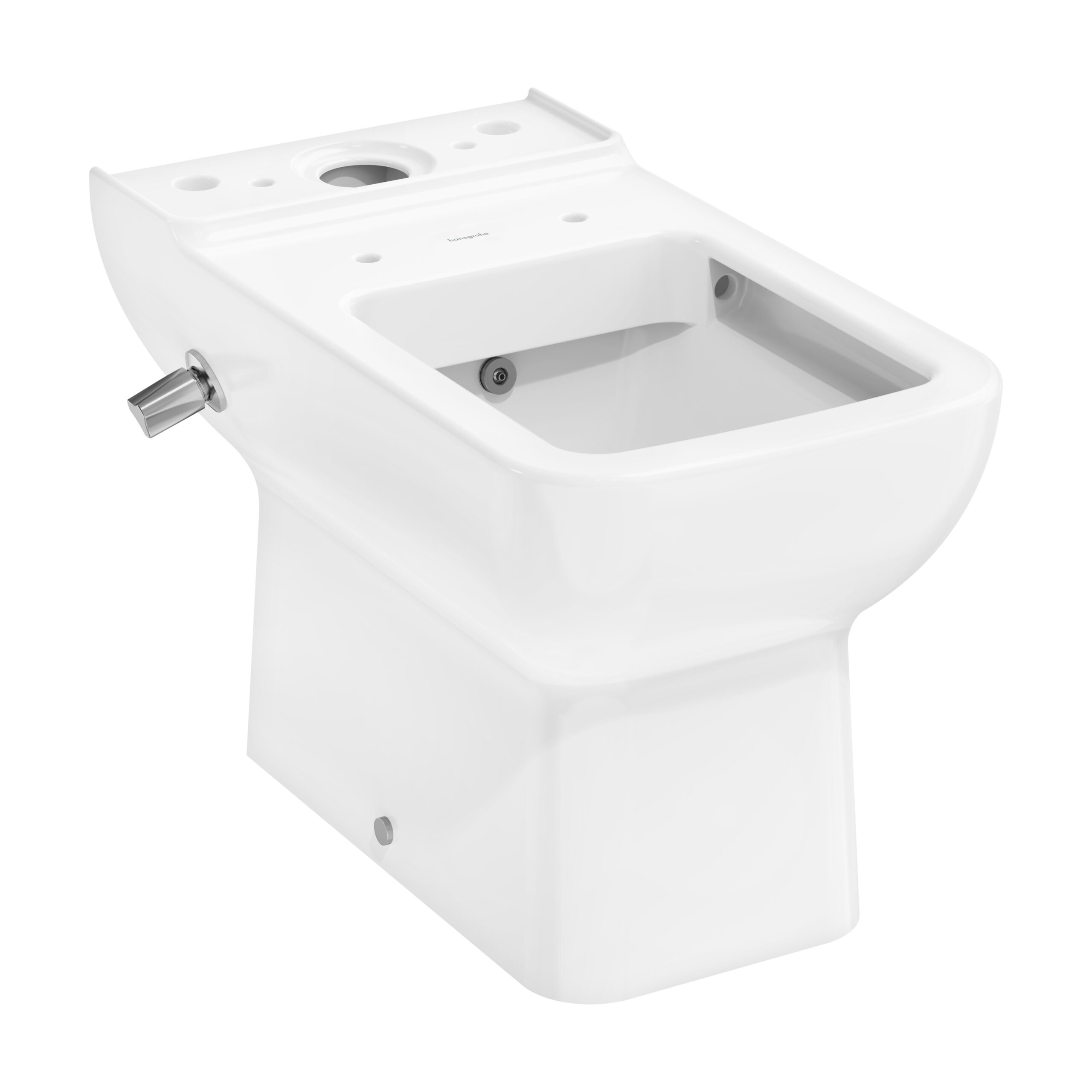 Floorstanding WC close coupled 640 with douche and multi outlet, AquaChannel Flush (unpacked)