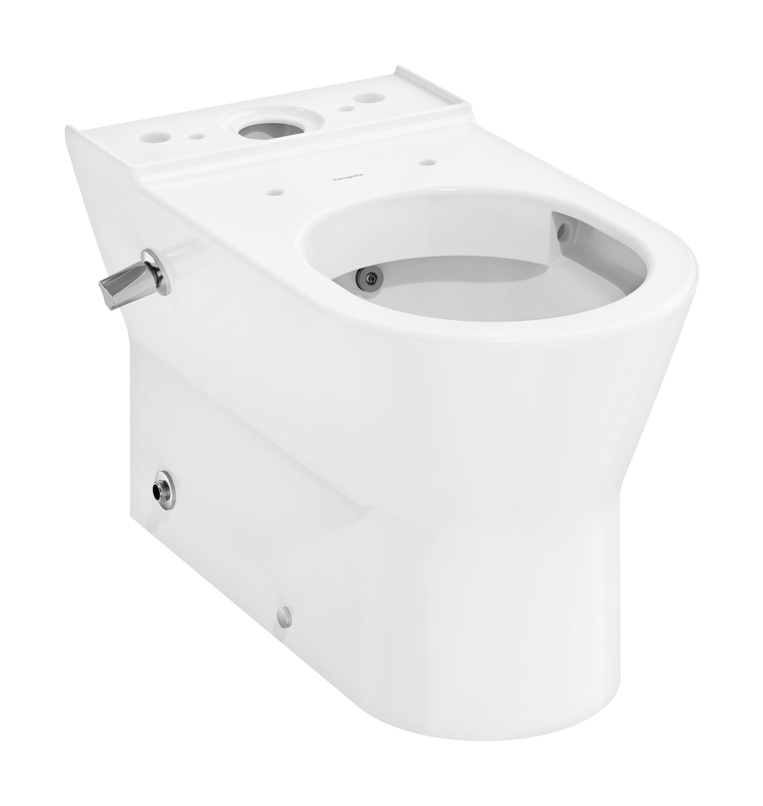 Floorstanding WC close coupled 640 back to wall with douche and horizontal/vertical outlet, AquaChannel Flush (unpacked)