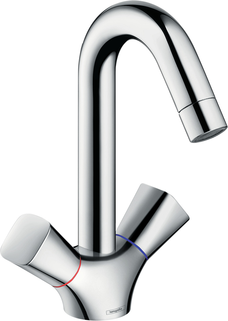 2-handle basin mixer 150 with pop-up waste set