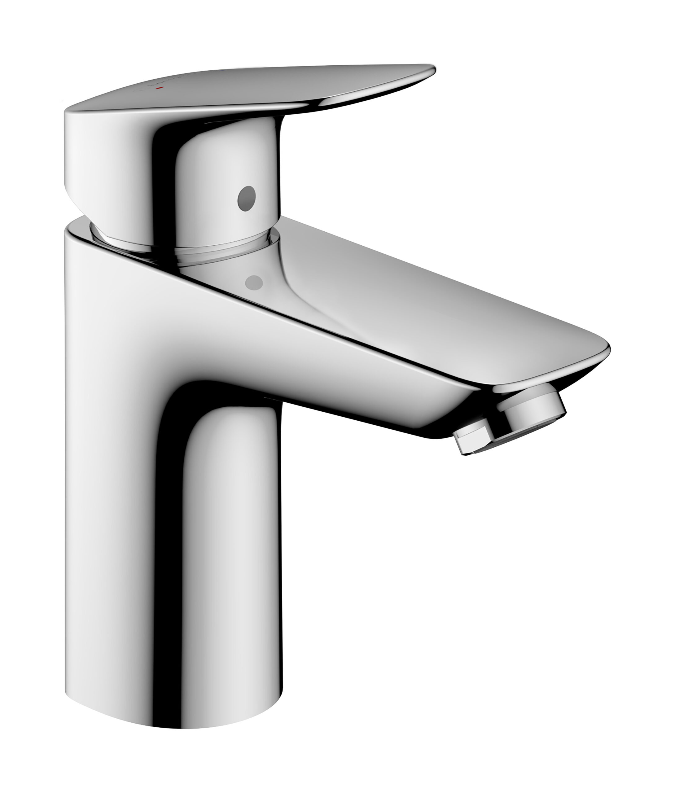 Single lever basin mixer 100 with push-open waste set