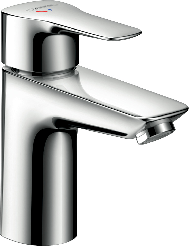 Single lever basin mixer L CoolStart with pop-up waste set