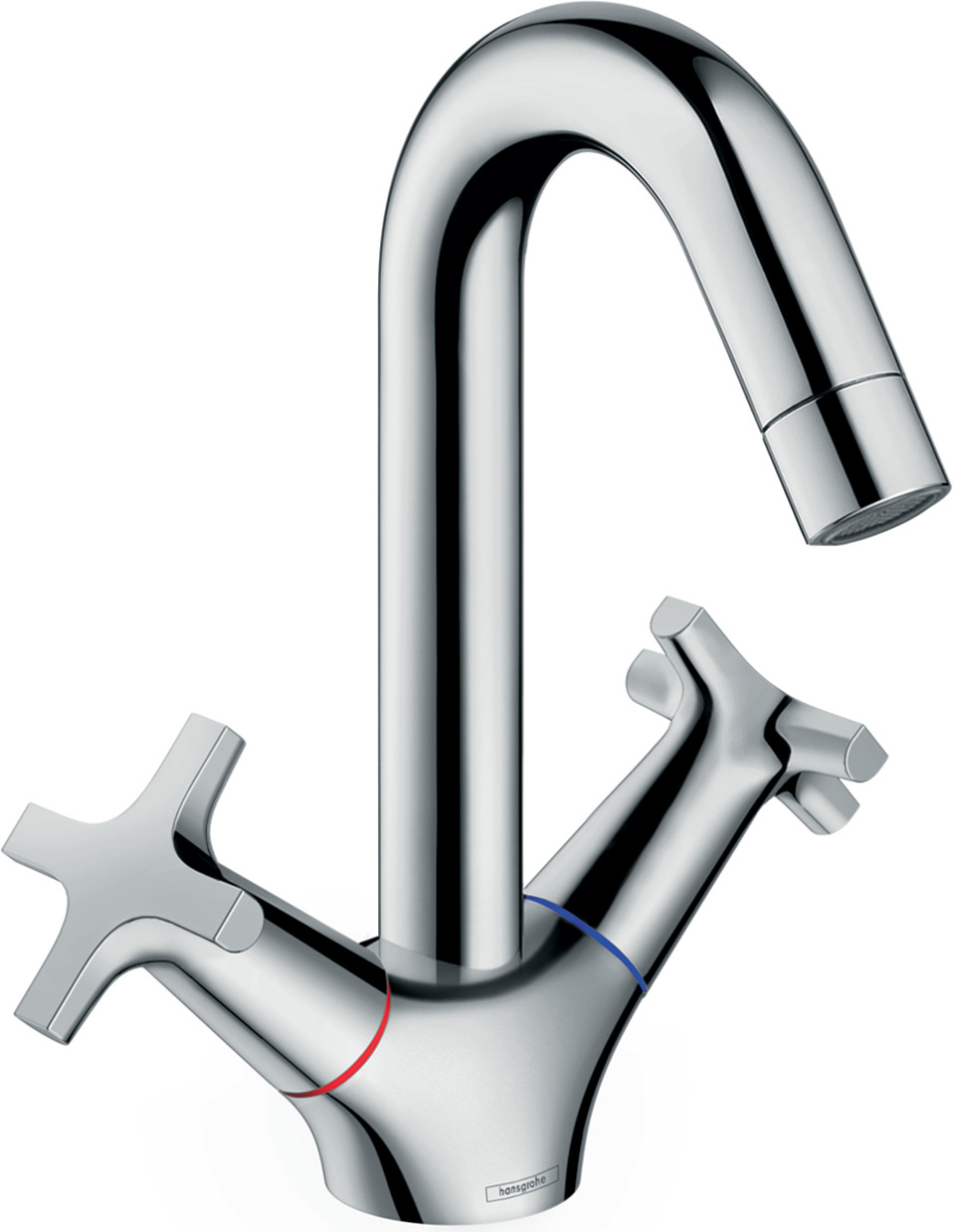 2-handle basin mixer 150 with pop-up waste set