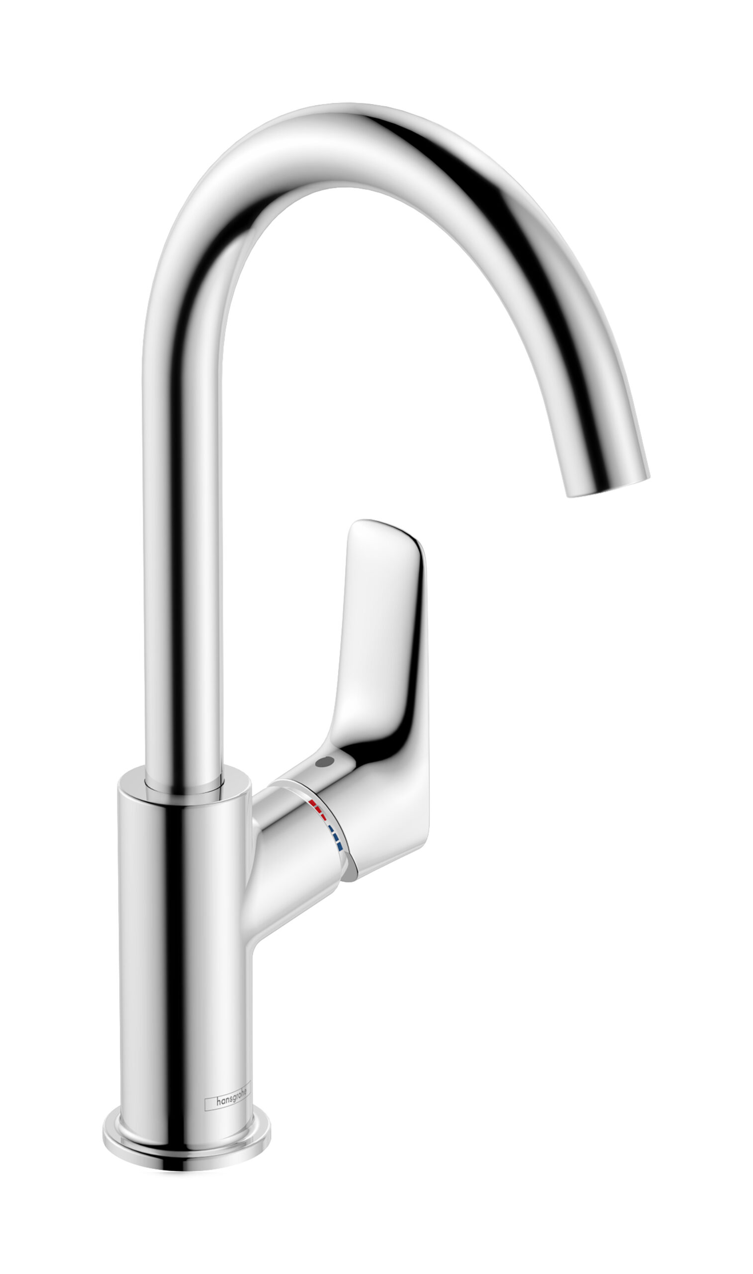 Single lever basin mixer 210 with swivel spout without waste set