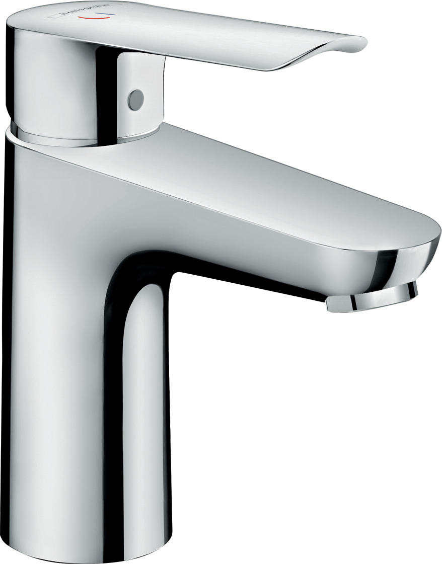 Single lever basin mixer 100 CoolStart with pop-up waste set