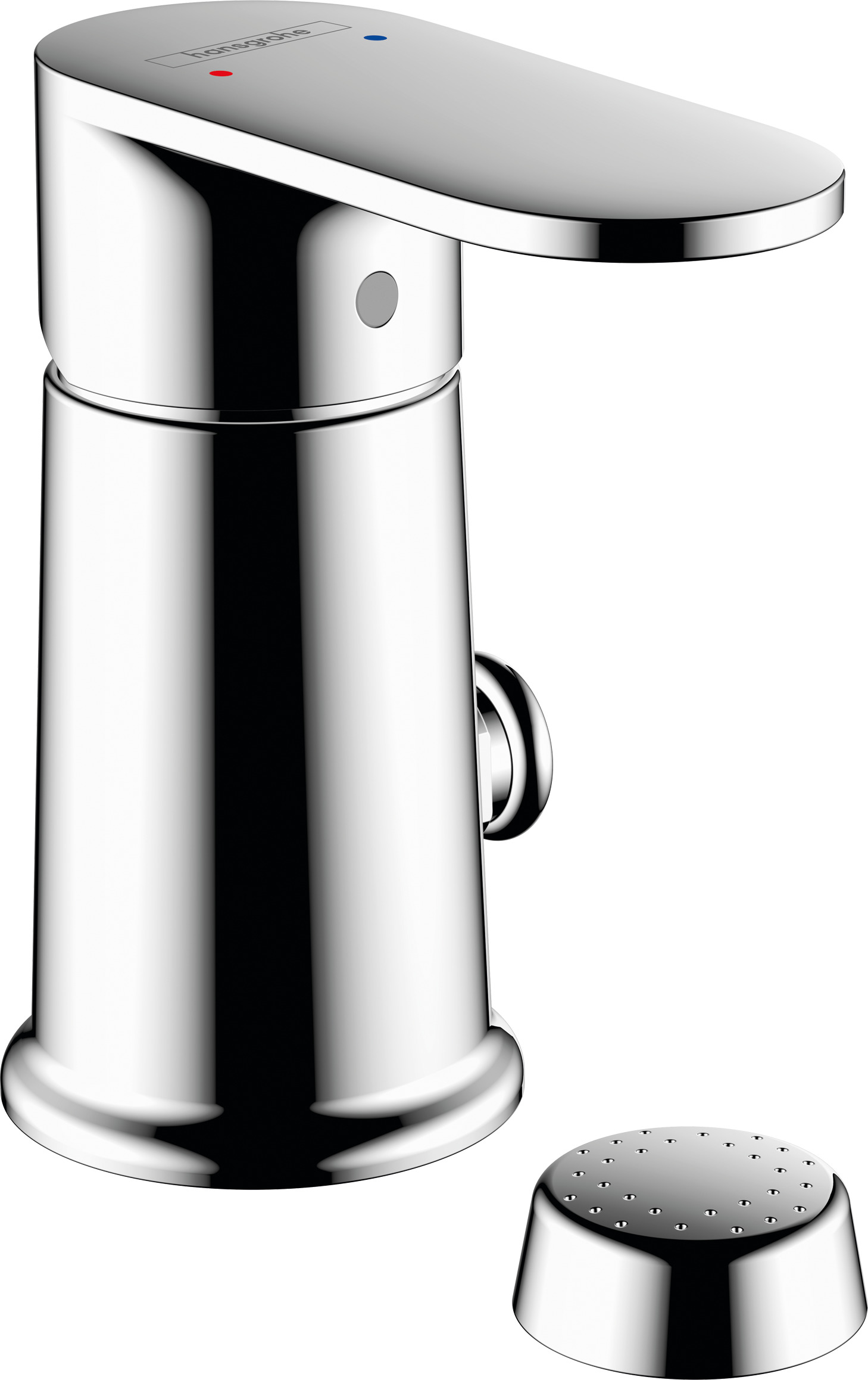 Bidet set with vertical spray