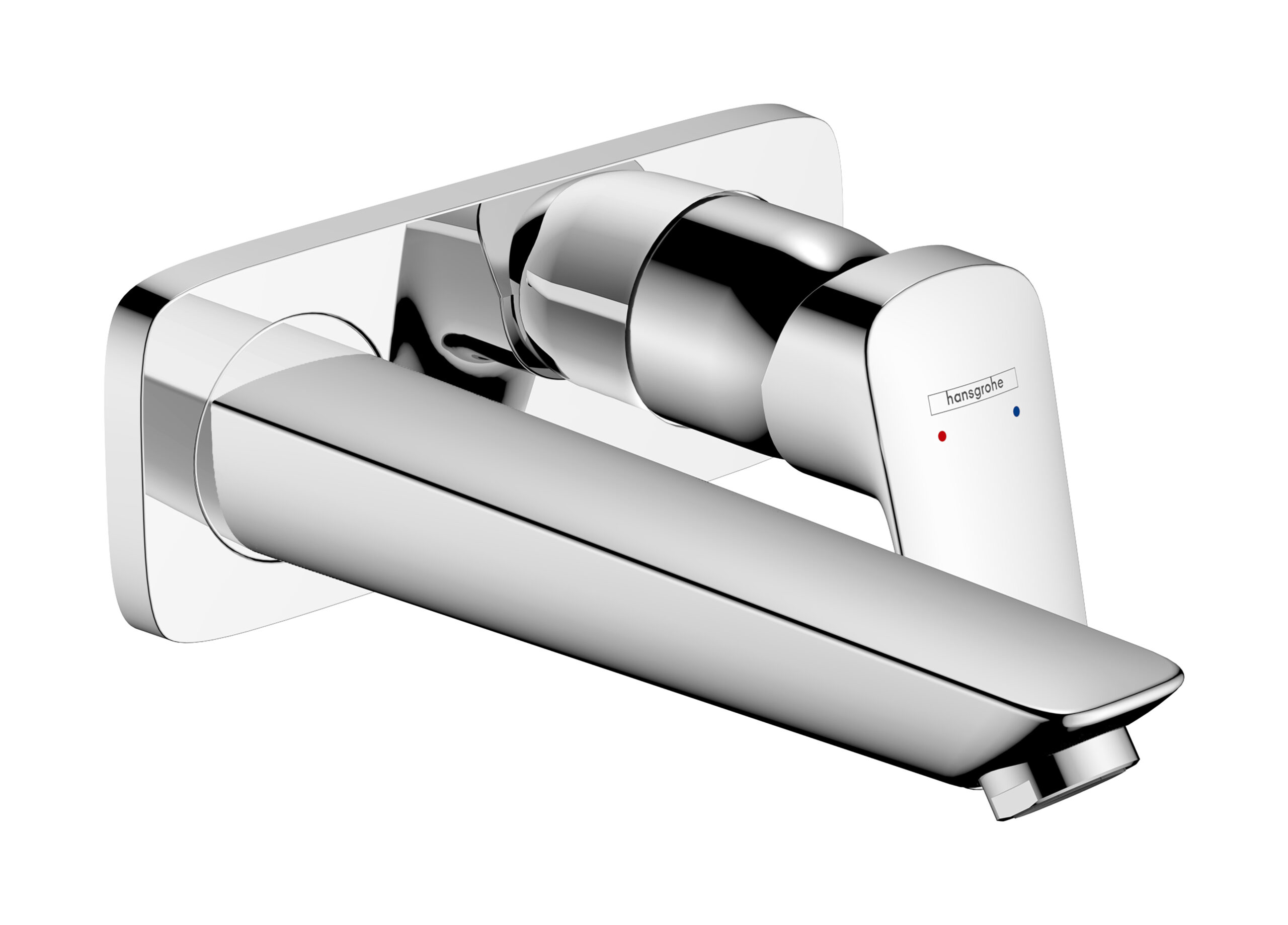 Single lever basin mixer for concealed installation wall-mounted with spout 19,5 cm