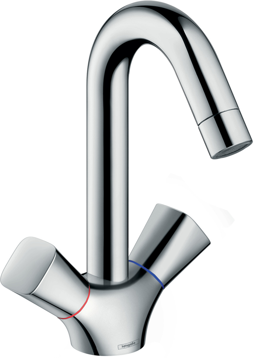2-handle basin mixer 150 with pop-up waste set