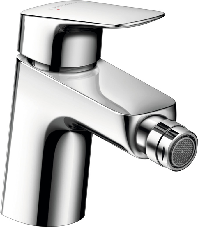 Single lever bidet mixer 70 with pop-up waste set