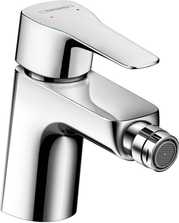 Single lever bidet mixer 70 with pop-up waste set