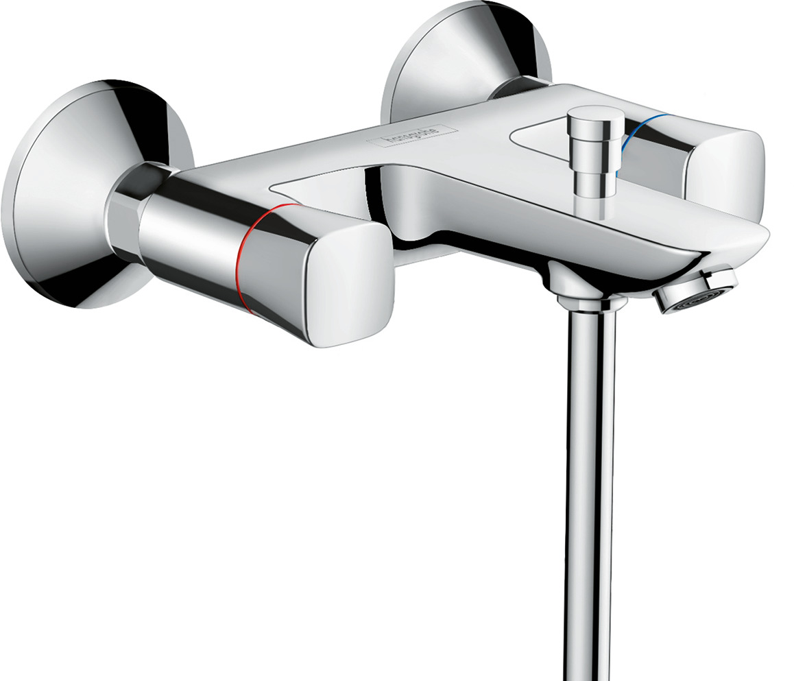 2-handle bath mixer for exposed installation