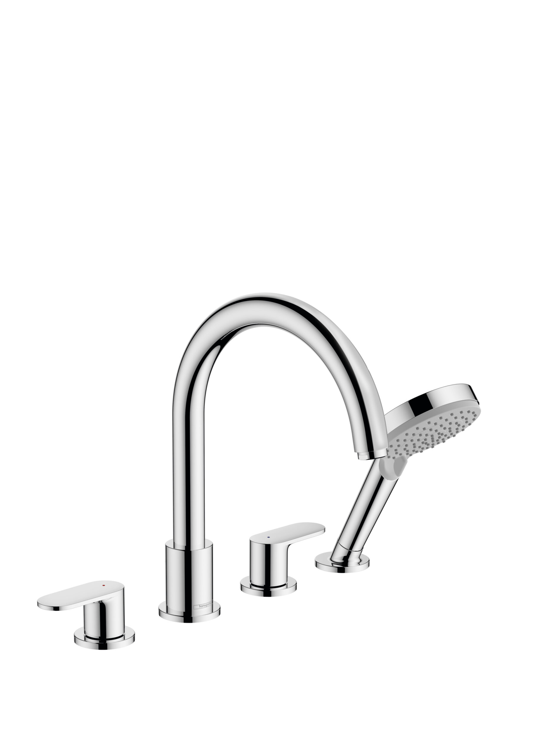 4-hole rim mounted bath mixer