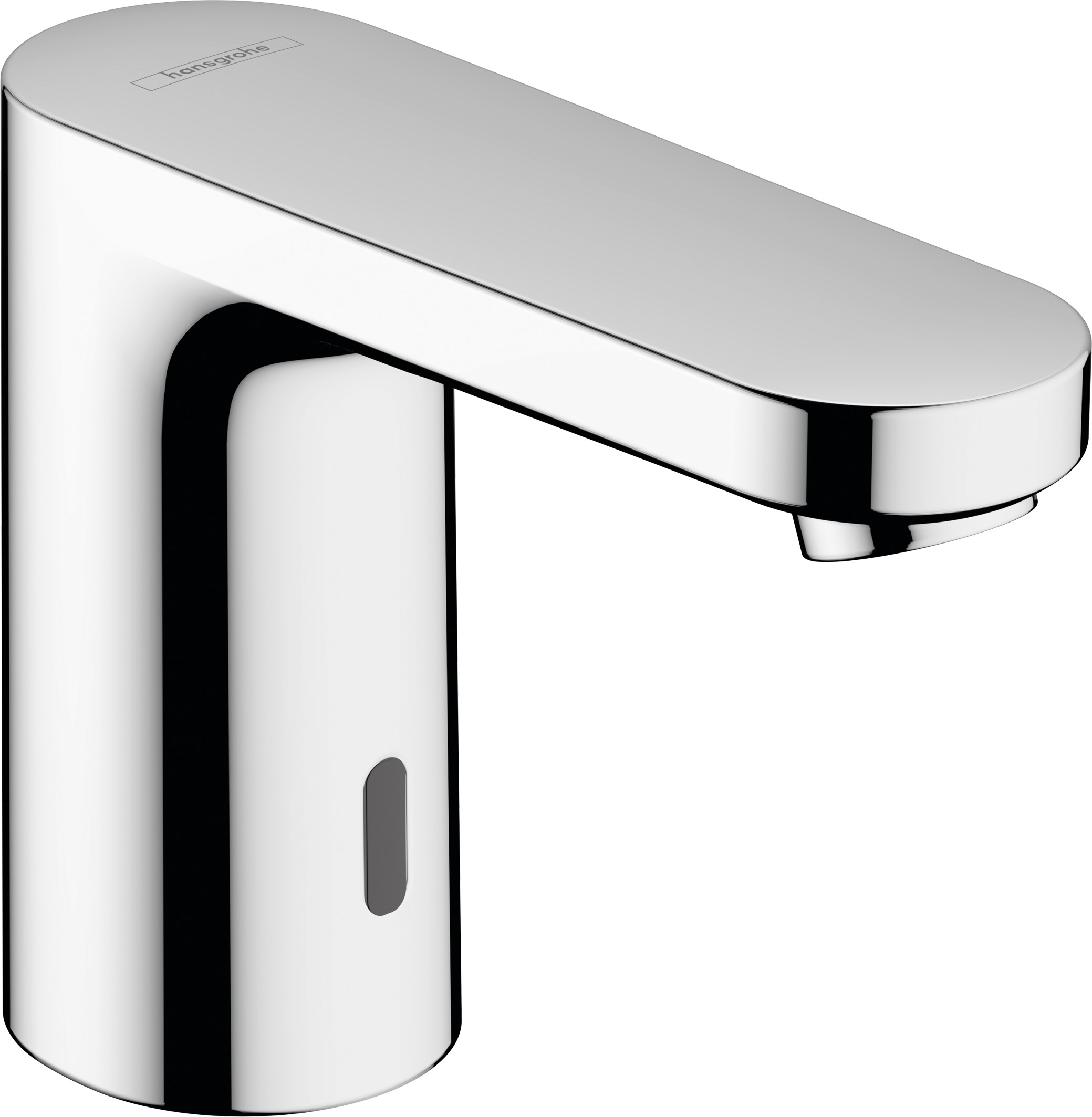Electronic basin mixer for cold water or pre-adjusted water battery operation