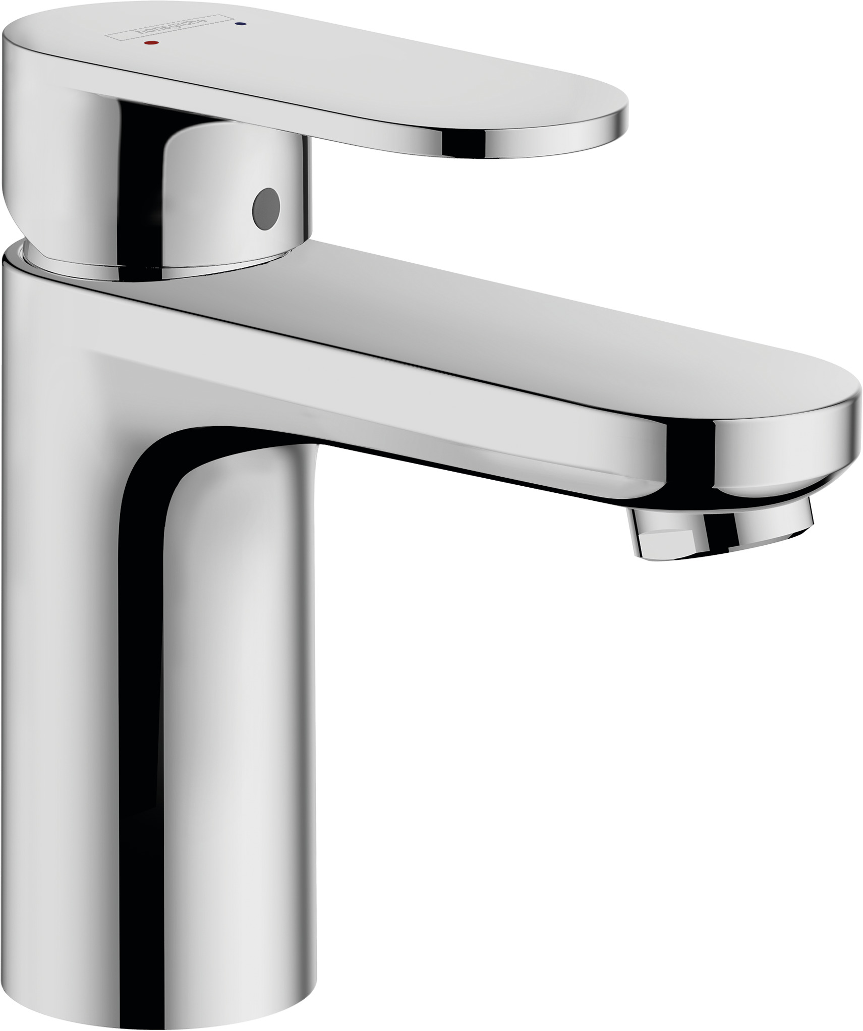 Single lever basin mixer 100 with metal pop-up waste set