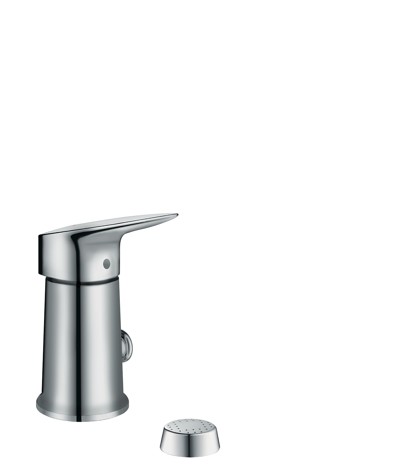 Bidet set with vertical spray
