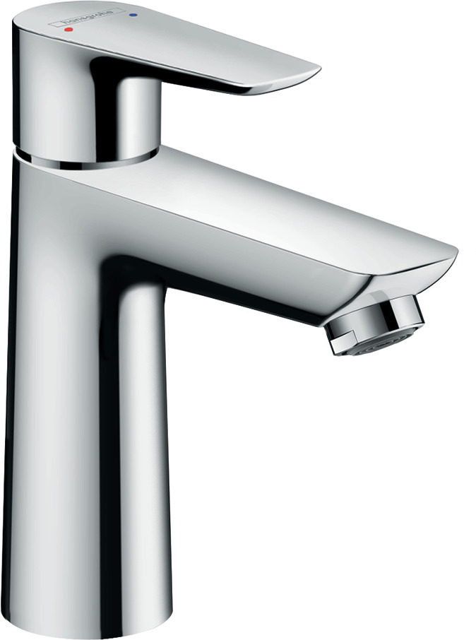 Single lever basin mixer 110 with push-open waste set