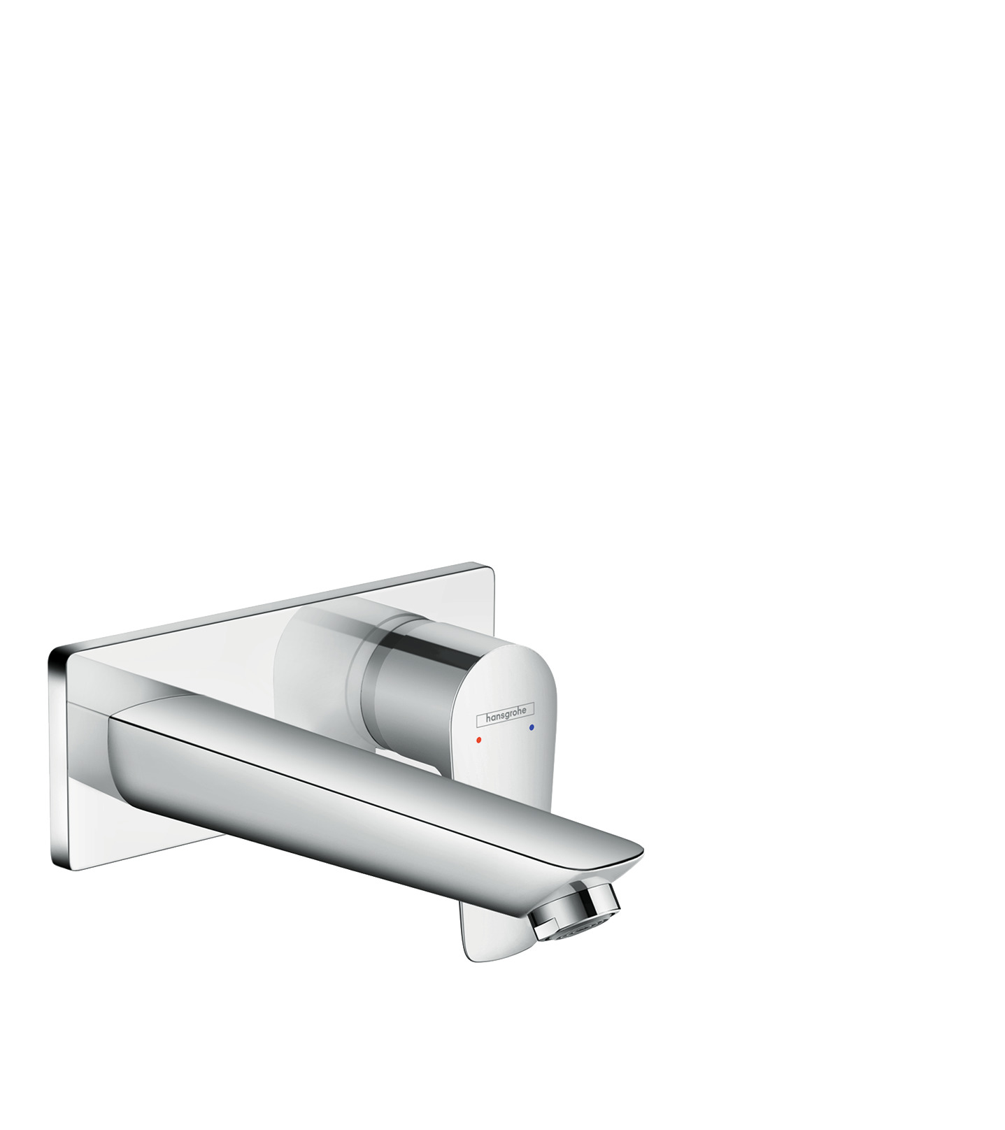 Single lever basin mixer for concealed installation wall-mounted with spout 16.5 cm