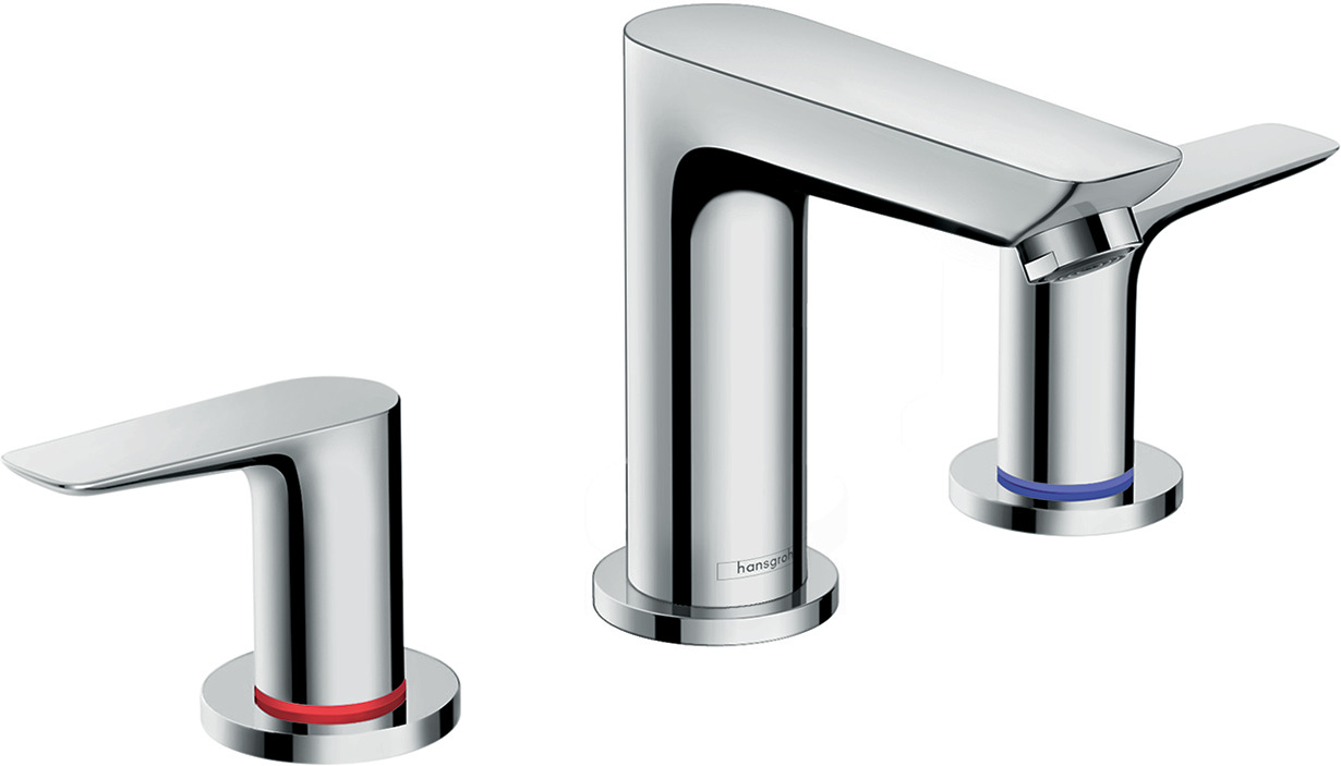 3-hole basin mixer with pop-up waste set