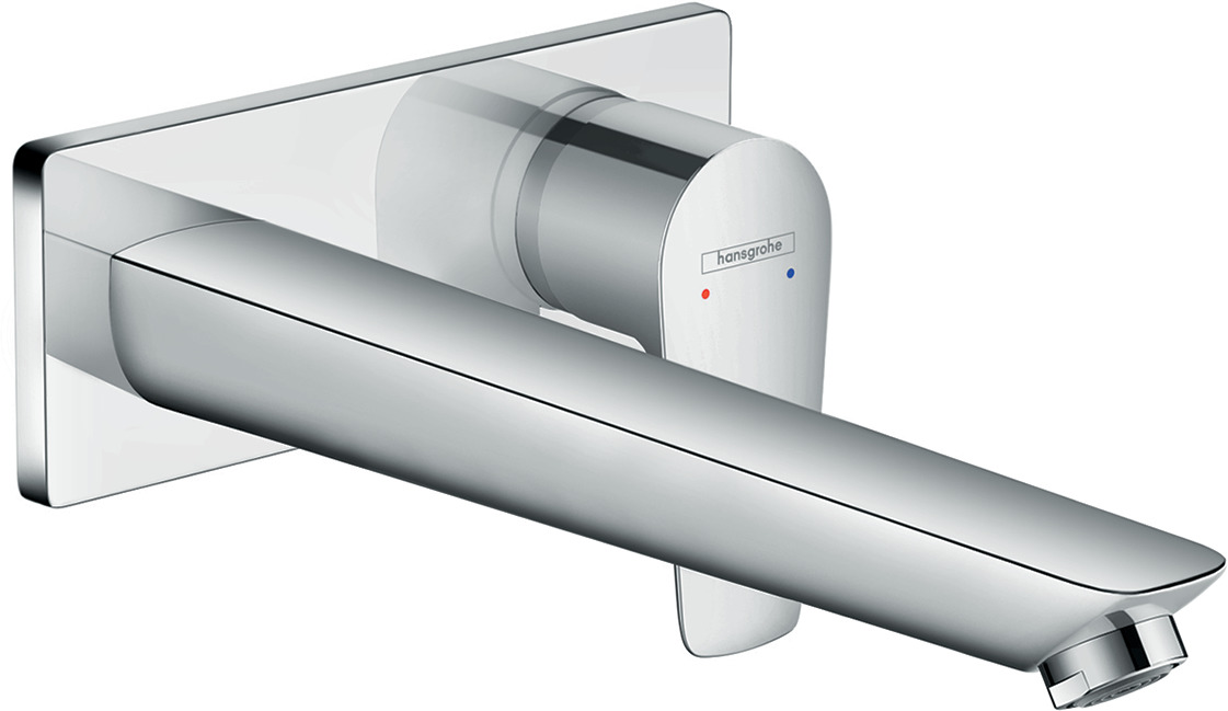 Single lever basin mixer for concealed installation wall-mounted with spout 22.5 cm