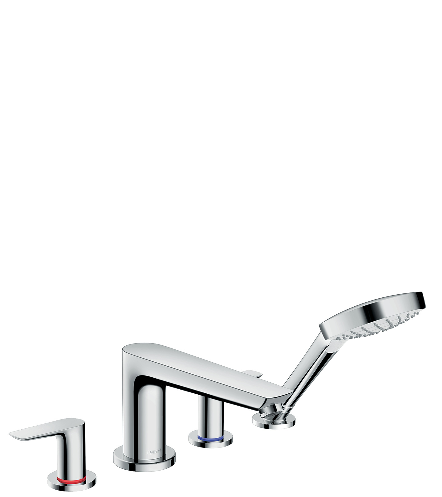 4-hole rim mounted bath mixer