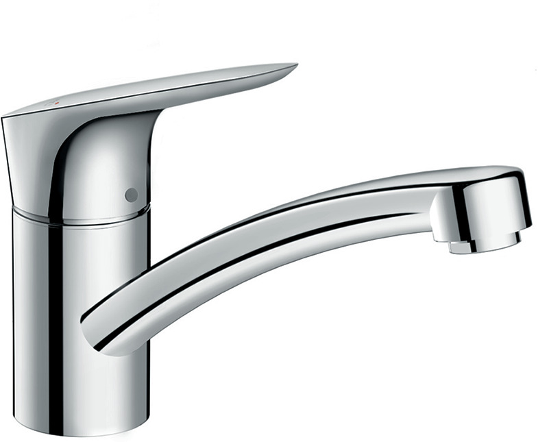 Single lever kitchen mixer 120, LowPressure/vented hot water cylinders, 1jet