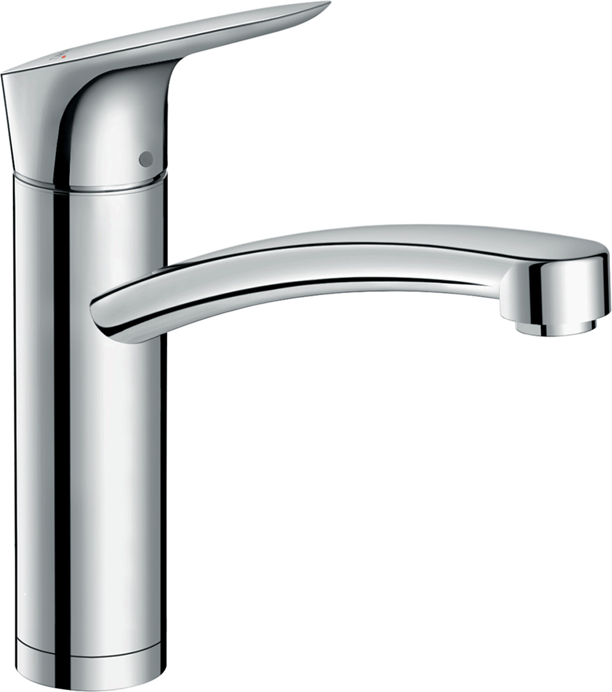 Single lever kitchen mixer 160, installation in front of a window, 1jet