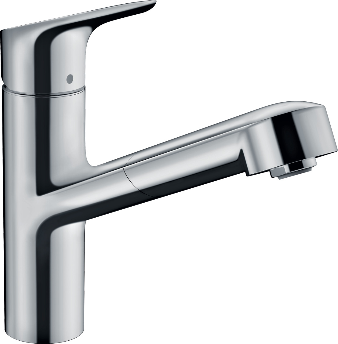 Single lever kitchen mixer 150, EcoSelection, pull-out spout, 1jet