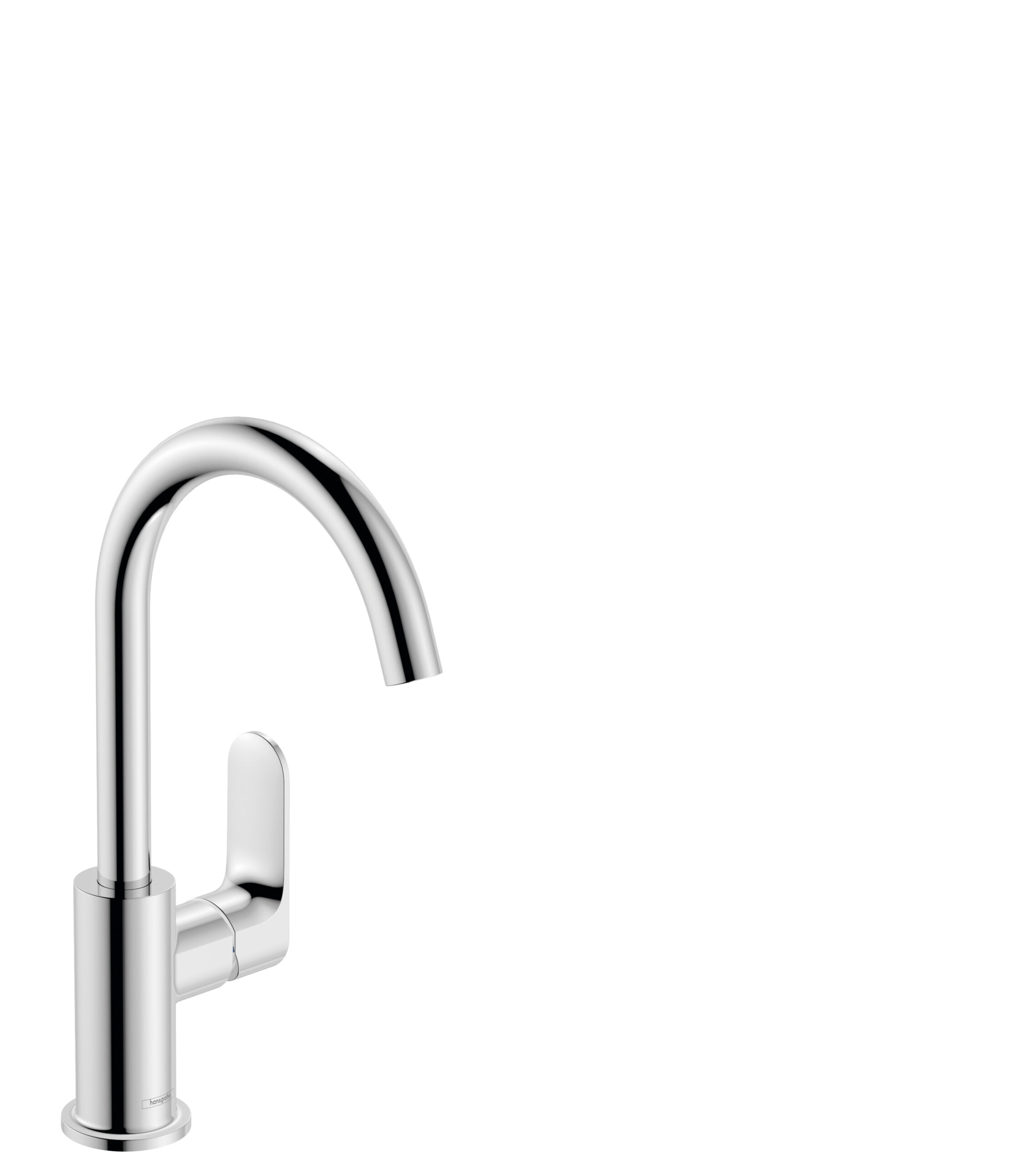 Single lever basin mixer 210 with swivel spout and pop-up waste set