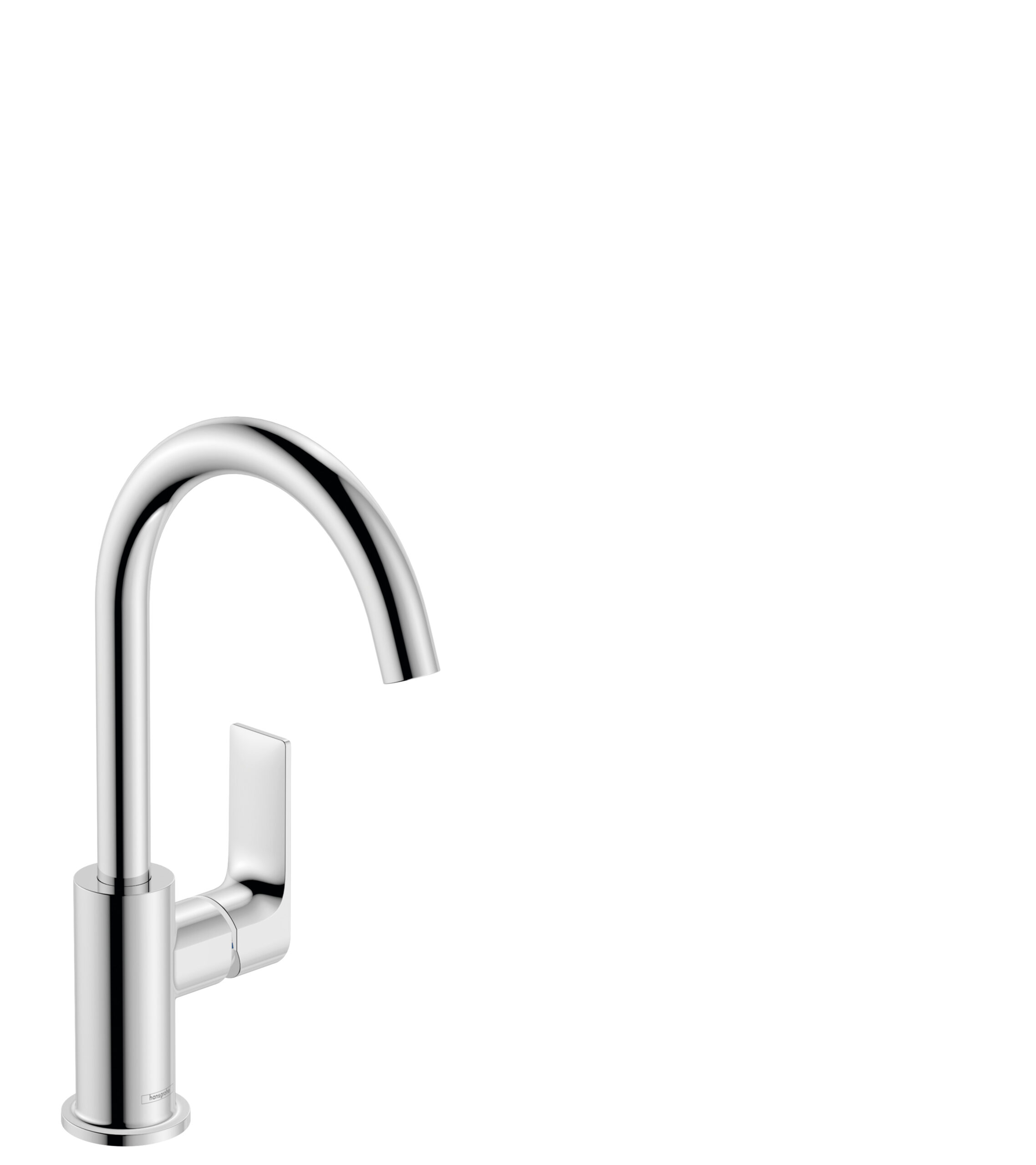 Single lever basin mixer 210 with swivel spout and pop-up waste set