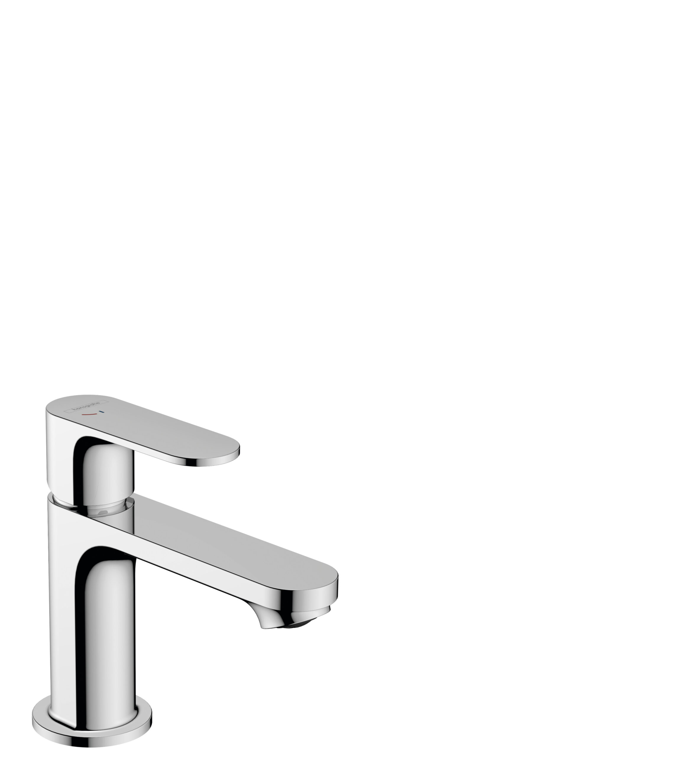 Single lever basin mixer 80 CoolStart with metal pop-up waste set