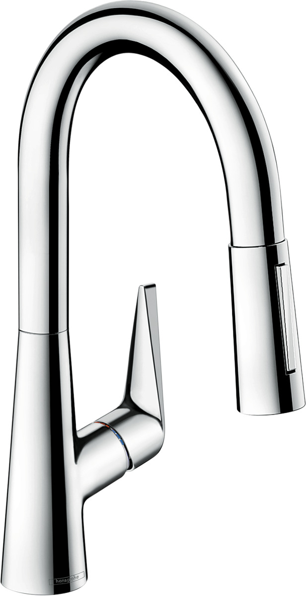 Single lever kitchen mixer 160, pull-out spray, 2jet