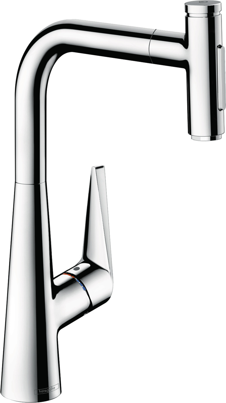 Single lever kitchen mixer 300, pull-out spray, 2jet