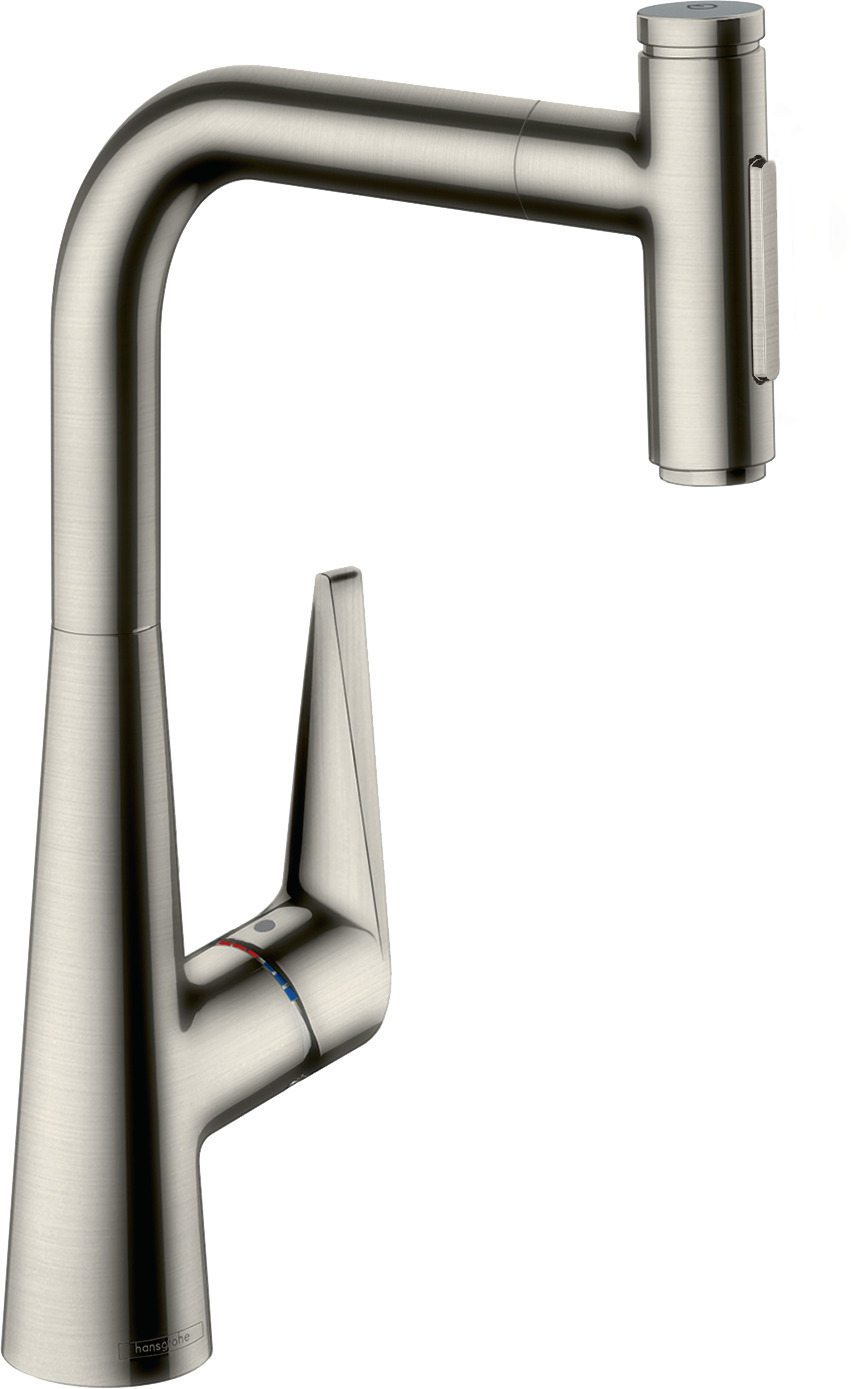 Single lever kitchen mixer 300, pull-out spray, 2jet