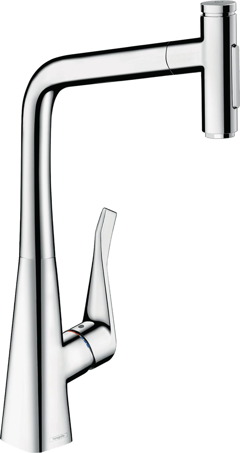 Single lever kitchen mixer 320, pull-out spray, 2jet