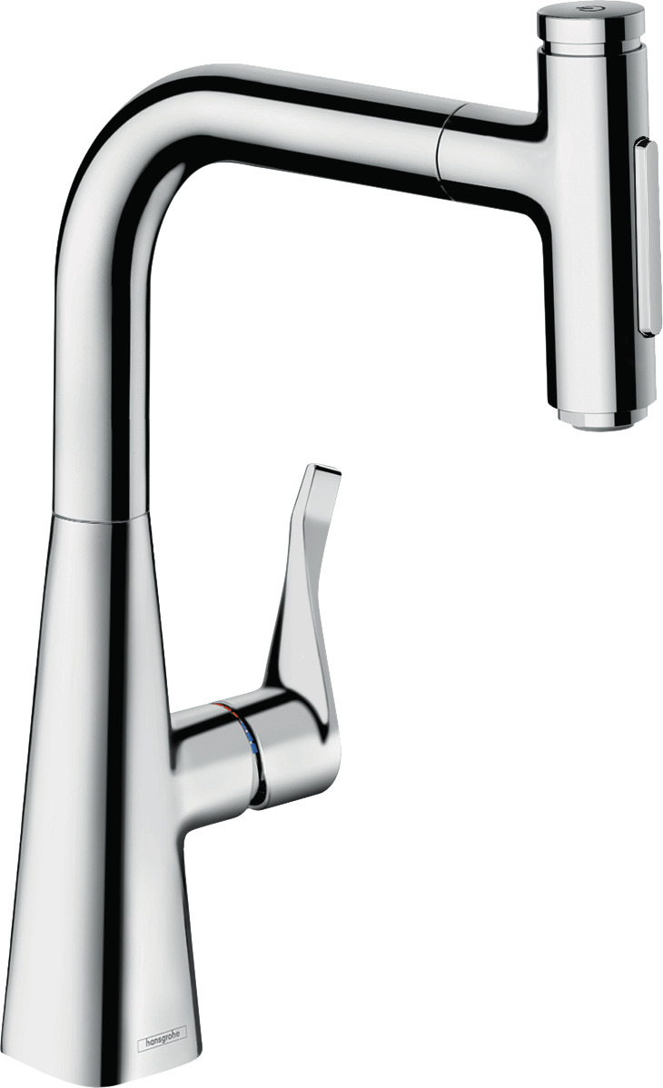 Single lever kitchen mixer 240, pull-out spray, 2jet
