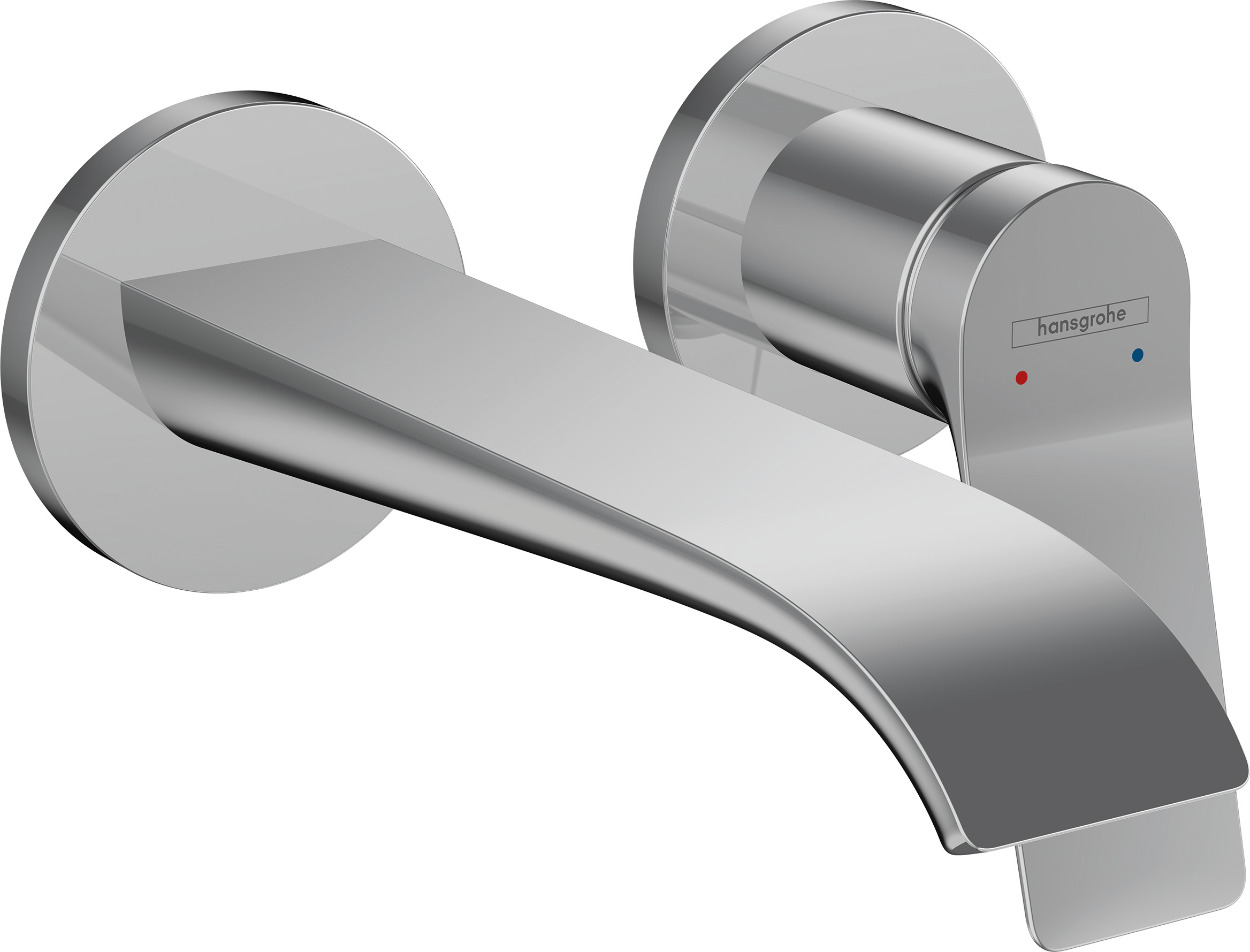 Single lever basin mixer for concealed installation wall-mounted with spout 19,2 cm