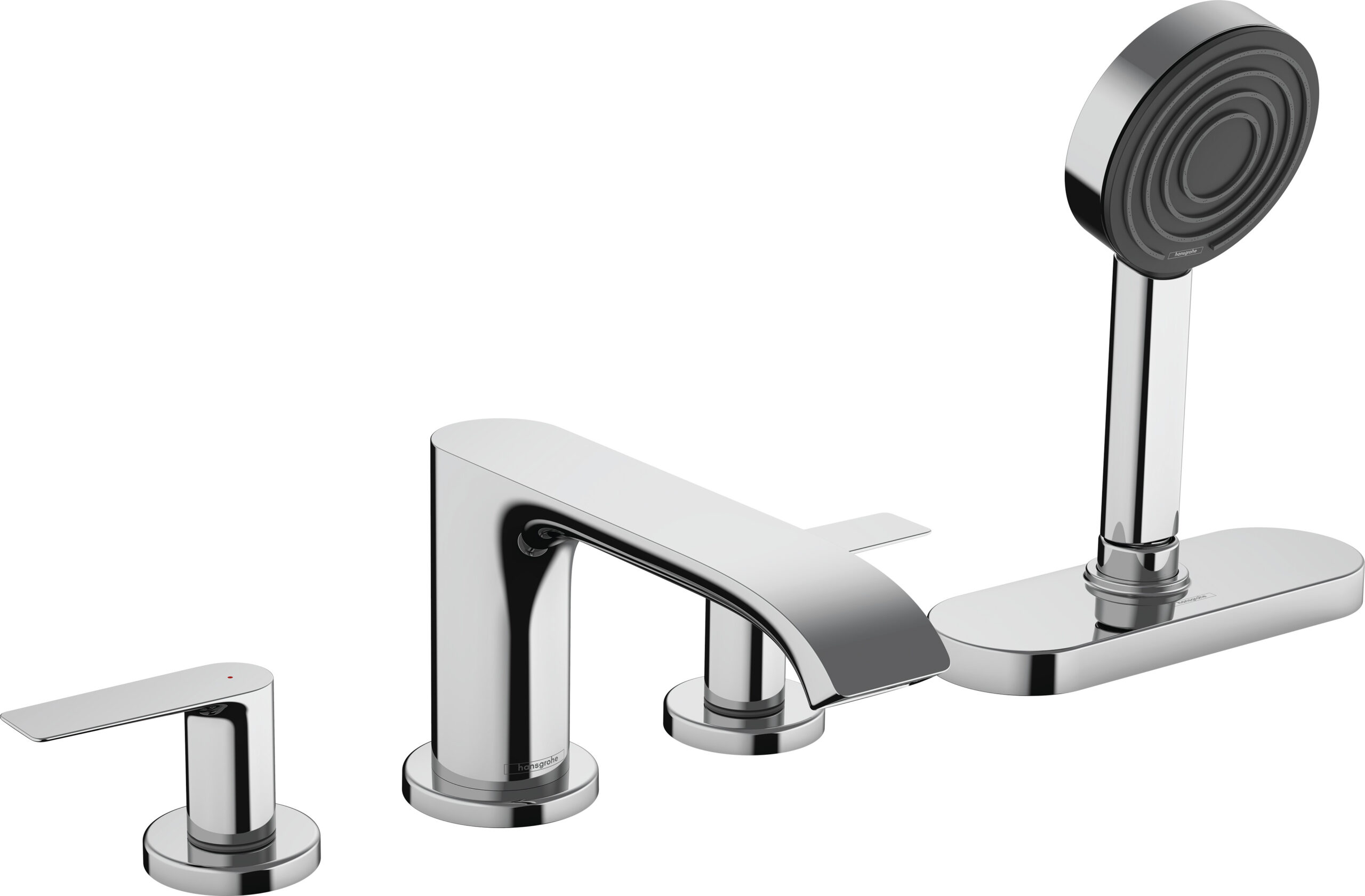 4-hole rim mounted bath mixer with sBox