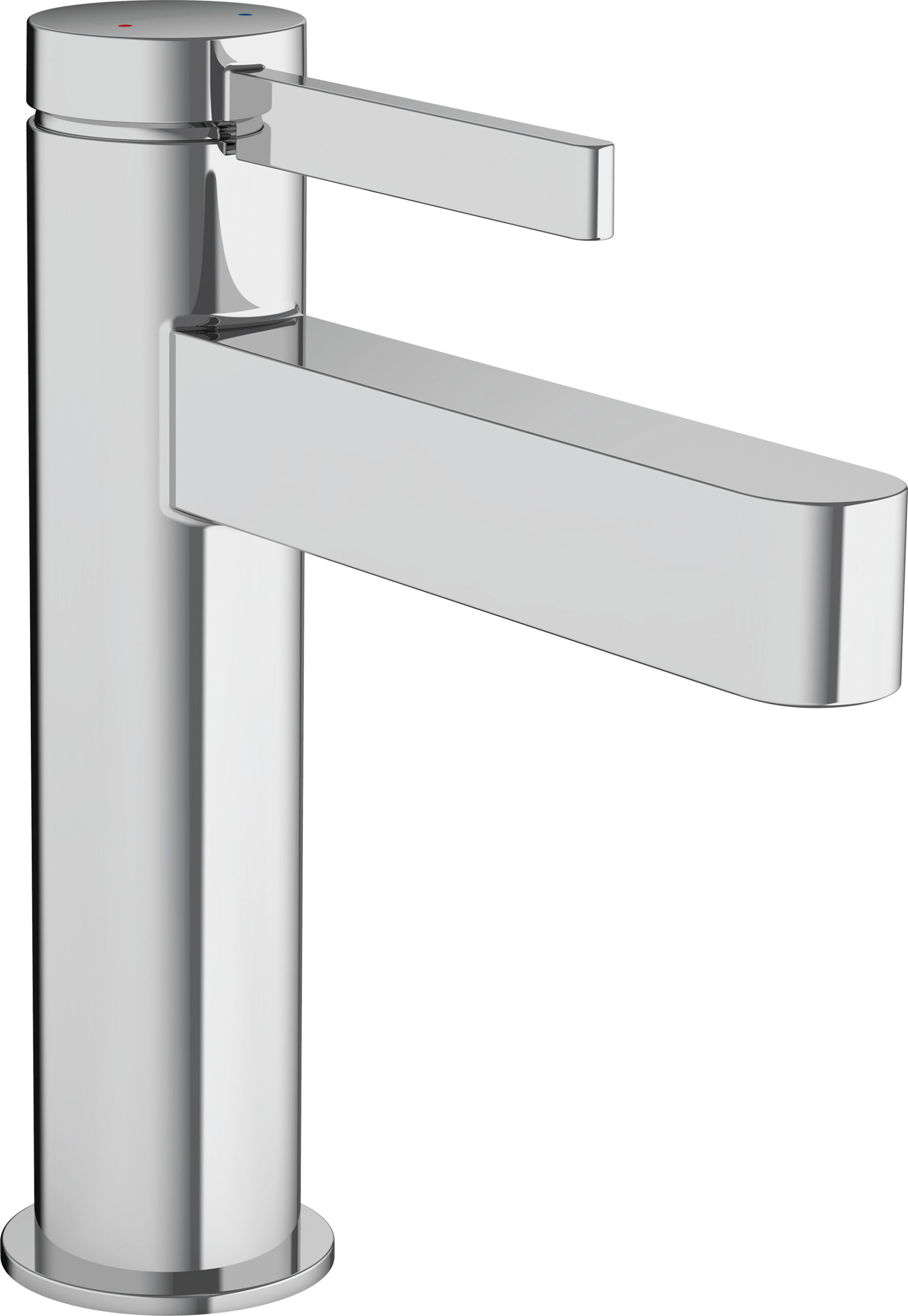 Single lever basin mixer 110 with push-open waste set